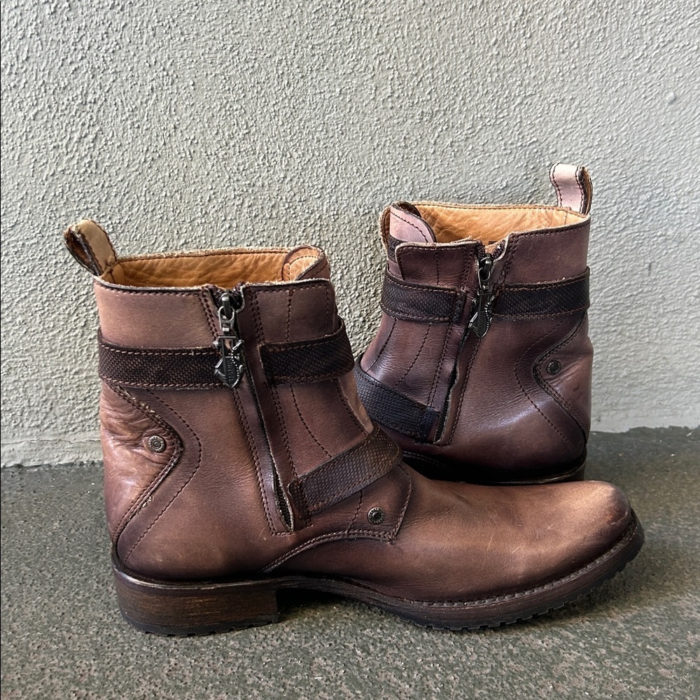 Cuadra Urban Boots Brown Sz 9 Moto Style Western - Picture 4 of 10